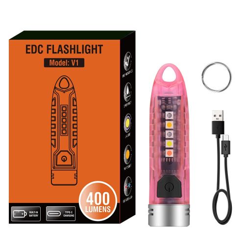 Small Mini Pocket LED Flashlight Torch Keychain Light Rechargeable Lamp BORUiT Small Mini Pocket LED Flashlight Torch Keychain Light Rechargeable Lamp BORUiT